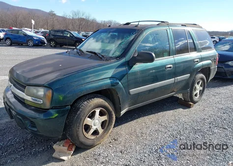 2005 Chevrolet Trailblazer Ls z USA, uszkodzony, nr VIN 1GNDT13S952358874